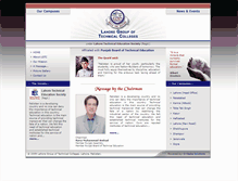 Tablet Screenshot of lgtc.edu.pk